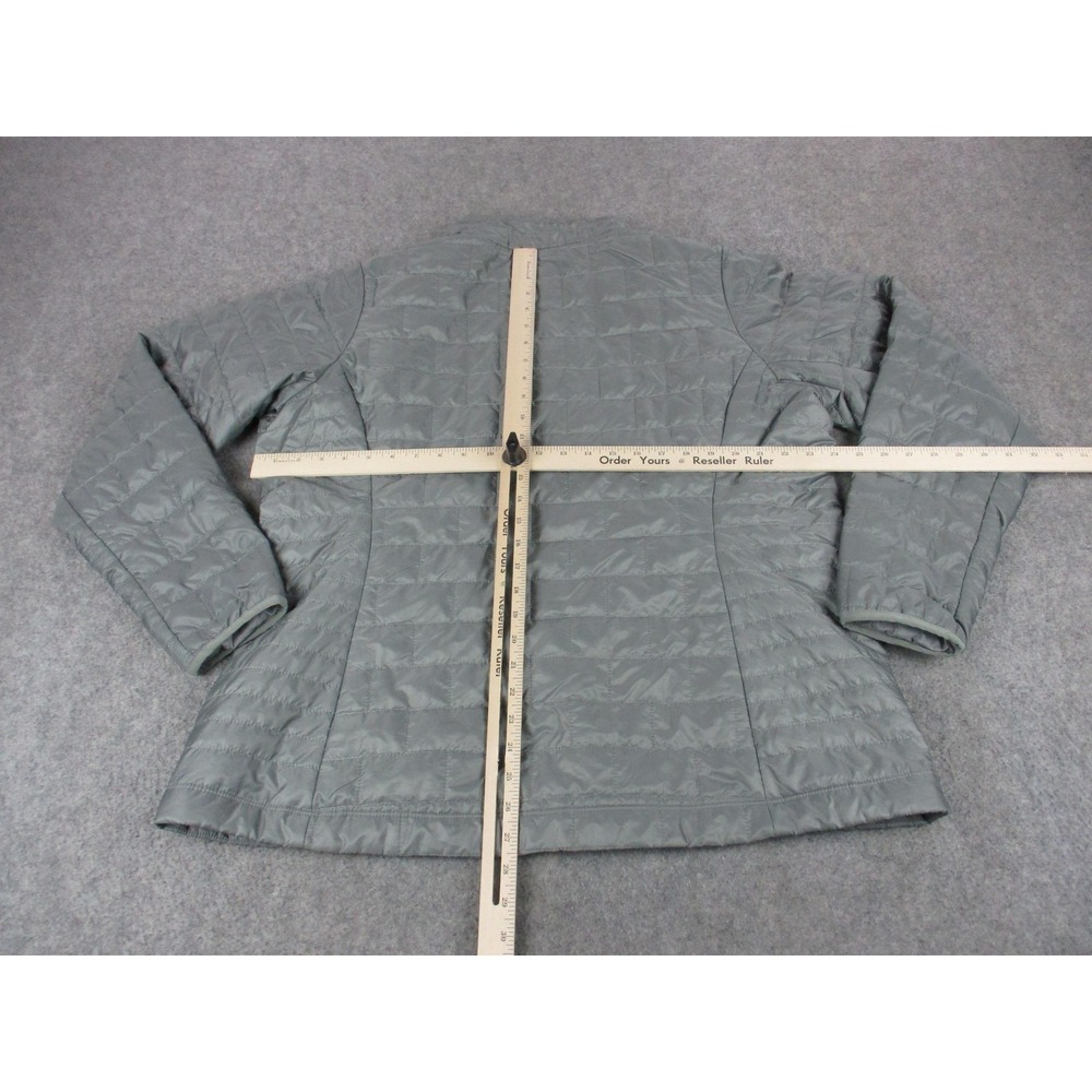 Patagonia Jacket Womens 2XL XXL Gray Nano Puff Quilted Puffer Embroidered Coat - Picture 8 of 11
